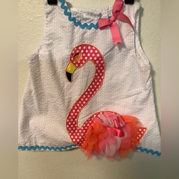 Rare Editions Other - Rare edition toddler little girls pink polka dot swan wearing tutu top‎ dress